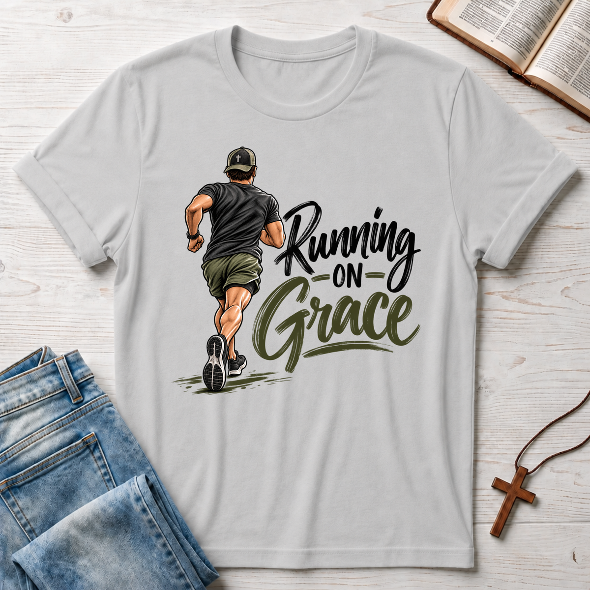 Man Running On Grace T-Shirt