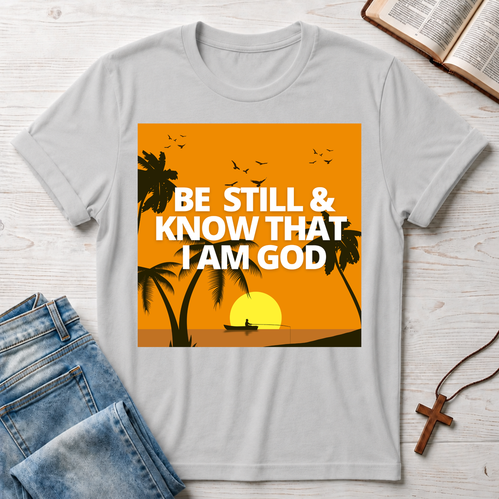 Be Still & Know That I Am God Palm Trees T-Shirt