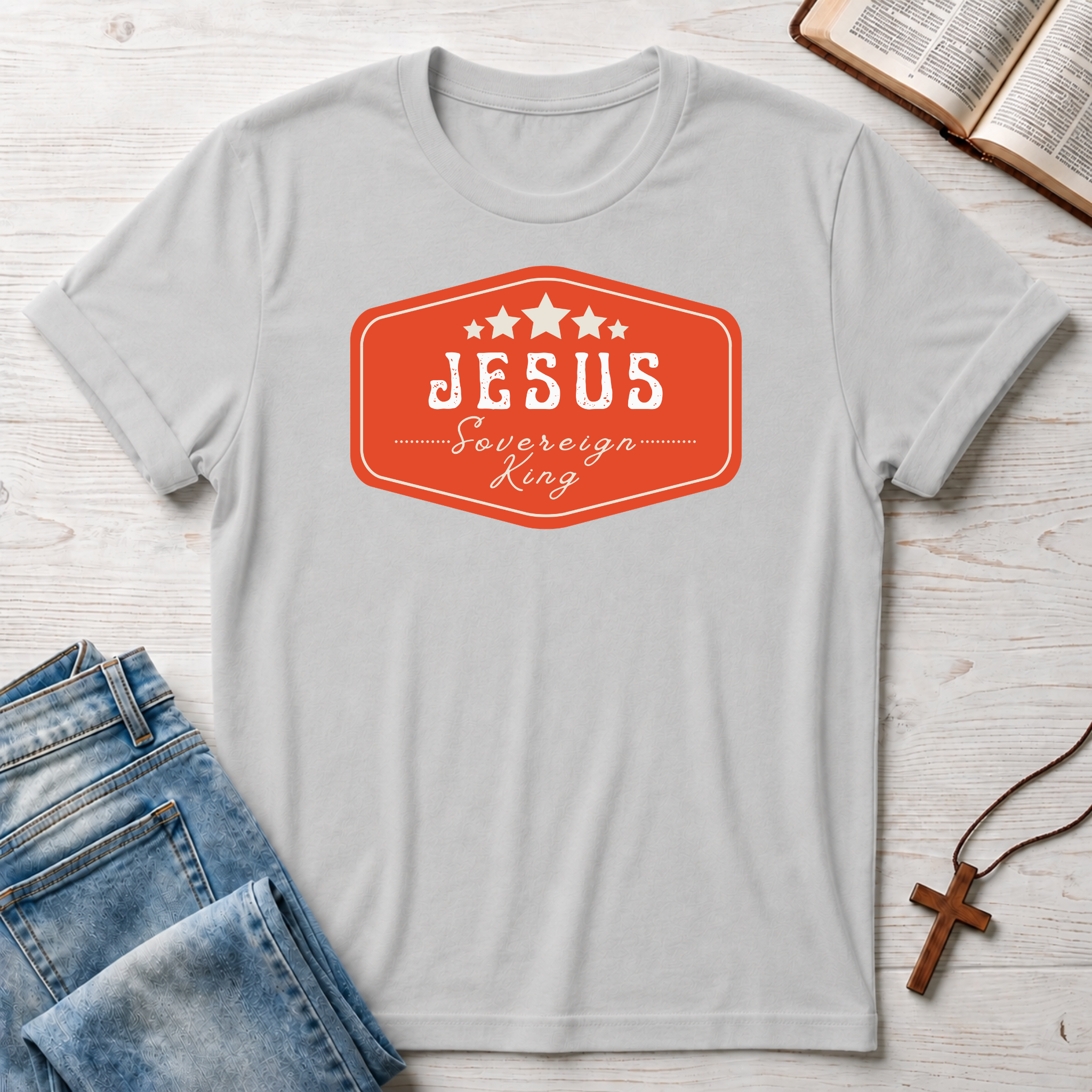 Jesus: Sovereign King Stars T-Shirt