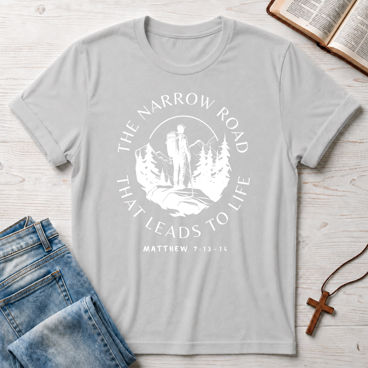Narrow Road That Leads To Life T-Shirt