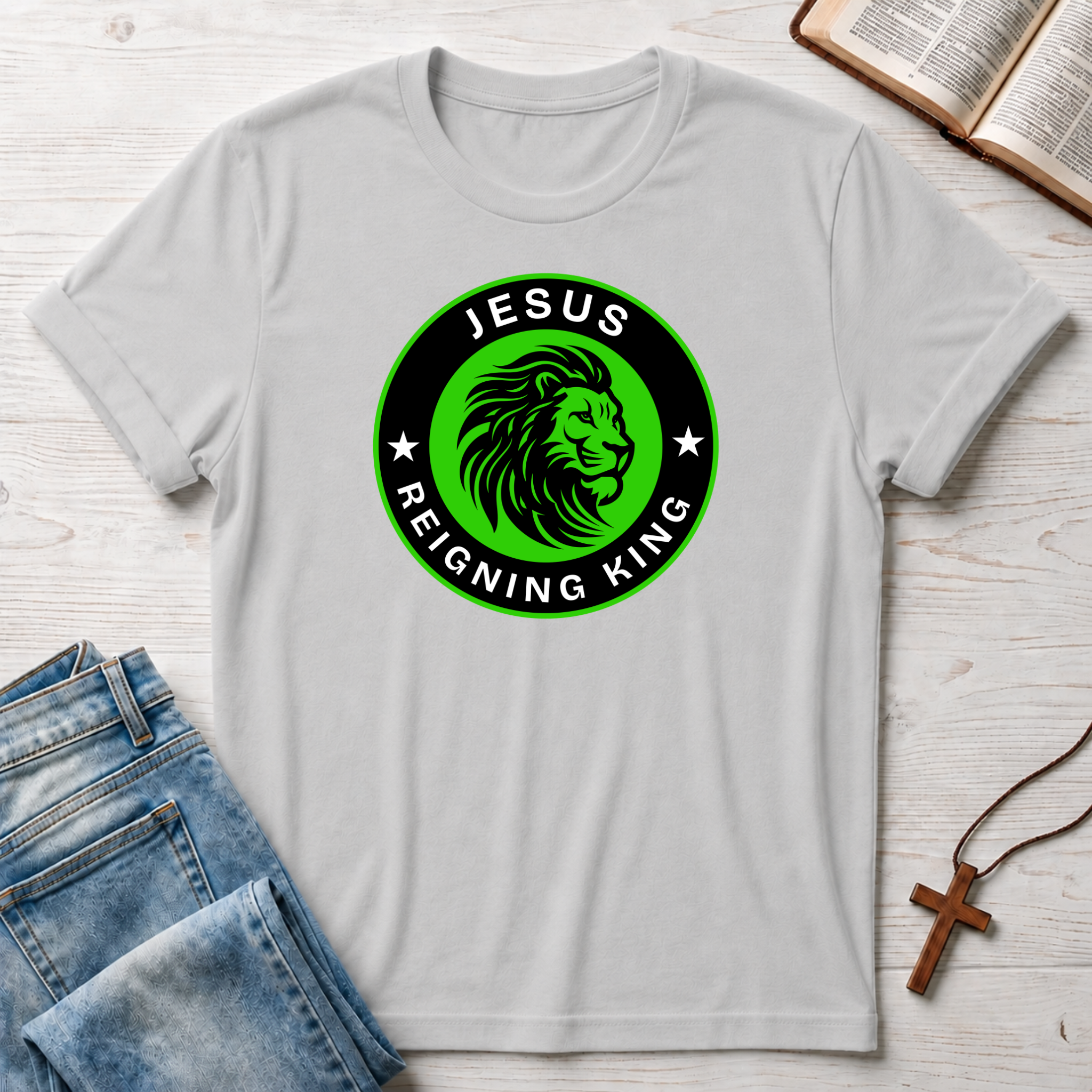 Jesus: Reigning King Lion T-Shirt