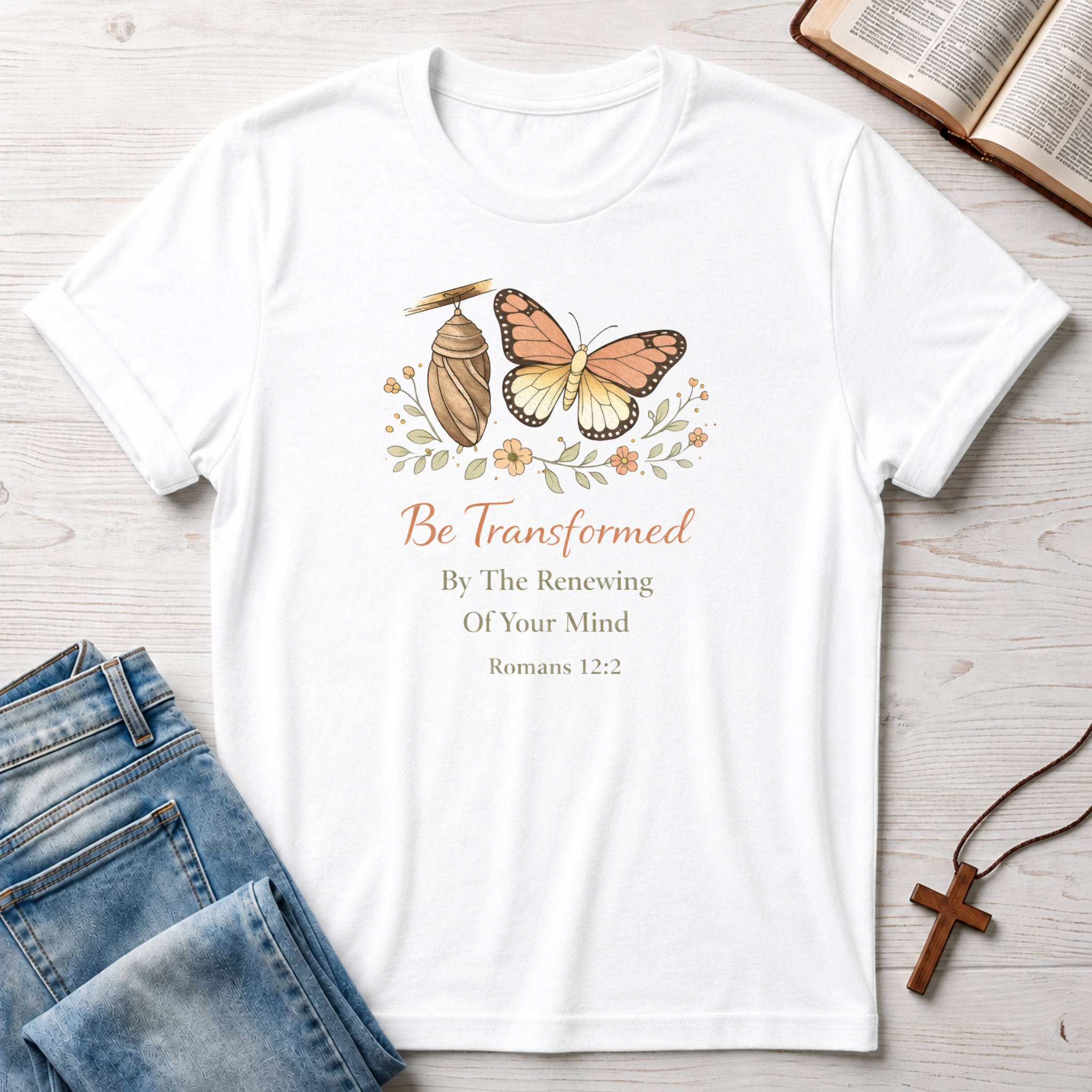 Be Transformed: Romans 12:2 T-Shirt