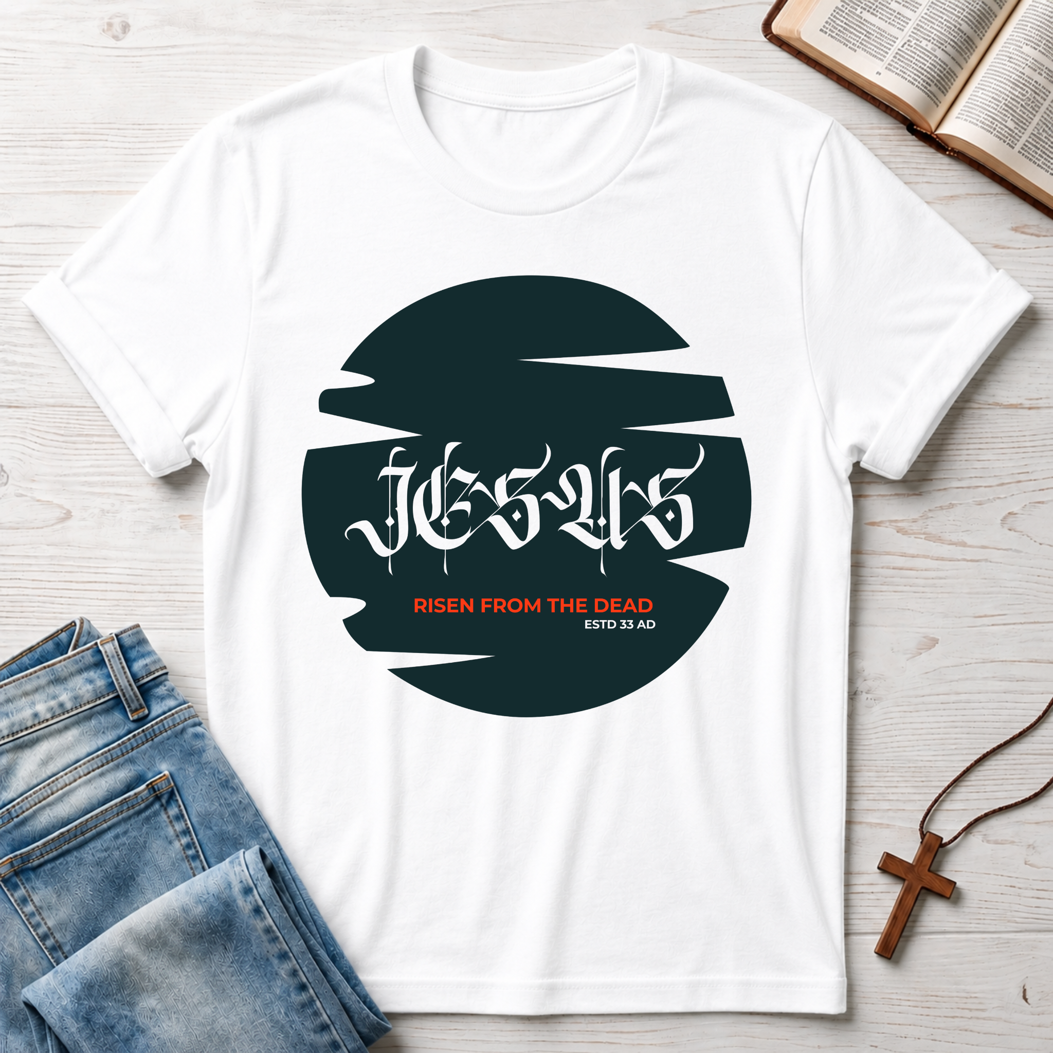 Jesus: Risen From The Dead Moon 3 T-Shirt