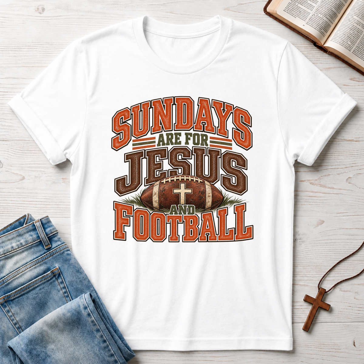 Jesus & Football 1 T-Shirt