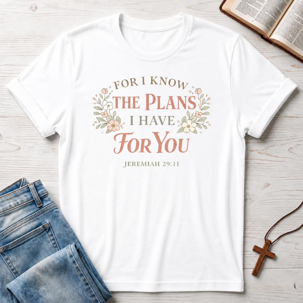 For I Know The Plans: Jeremiah 29:11 T-Shirt