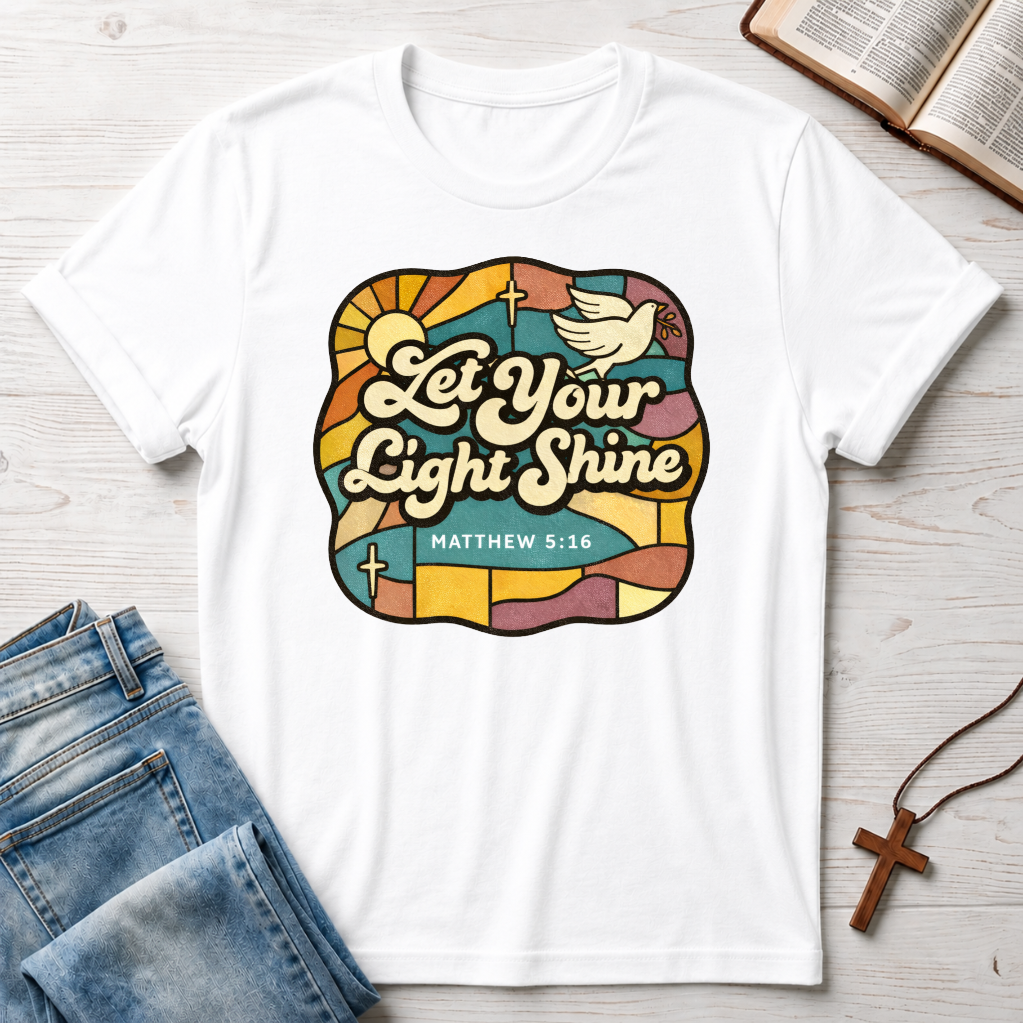 Let Your Light Shine Matthew 5:16 T-Shirt