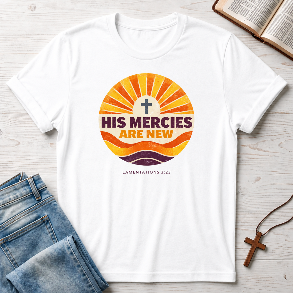 His Mercies Are New Cross T-Shirt