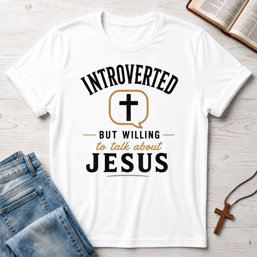 Introverted But Willing To Talk About Jesus T-Shirt